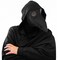 Medieval Doctor Plague Mask - Black Faux Leather Bird Death Doctors Mask Costume Accessory